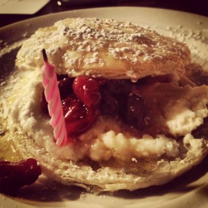 Ruby Watchco Anniversary dessert