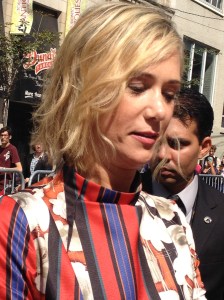 Close up! Kristen Wigg being aweome.