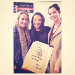 Jane and I with Elaine "Lainey" Lui of Lainey Gossip.